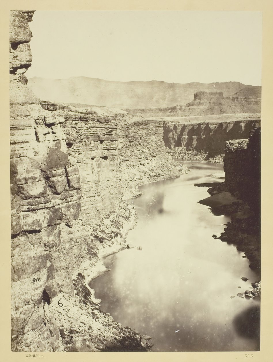 Grand Canon, Colorado River, Near Paria Creek, Looking West, 1872. alkotó: William H. Bell