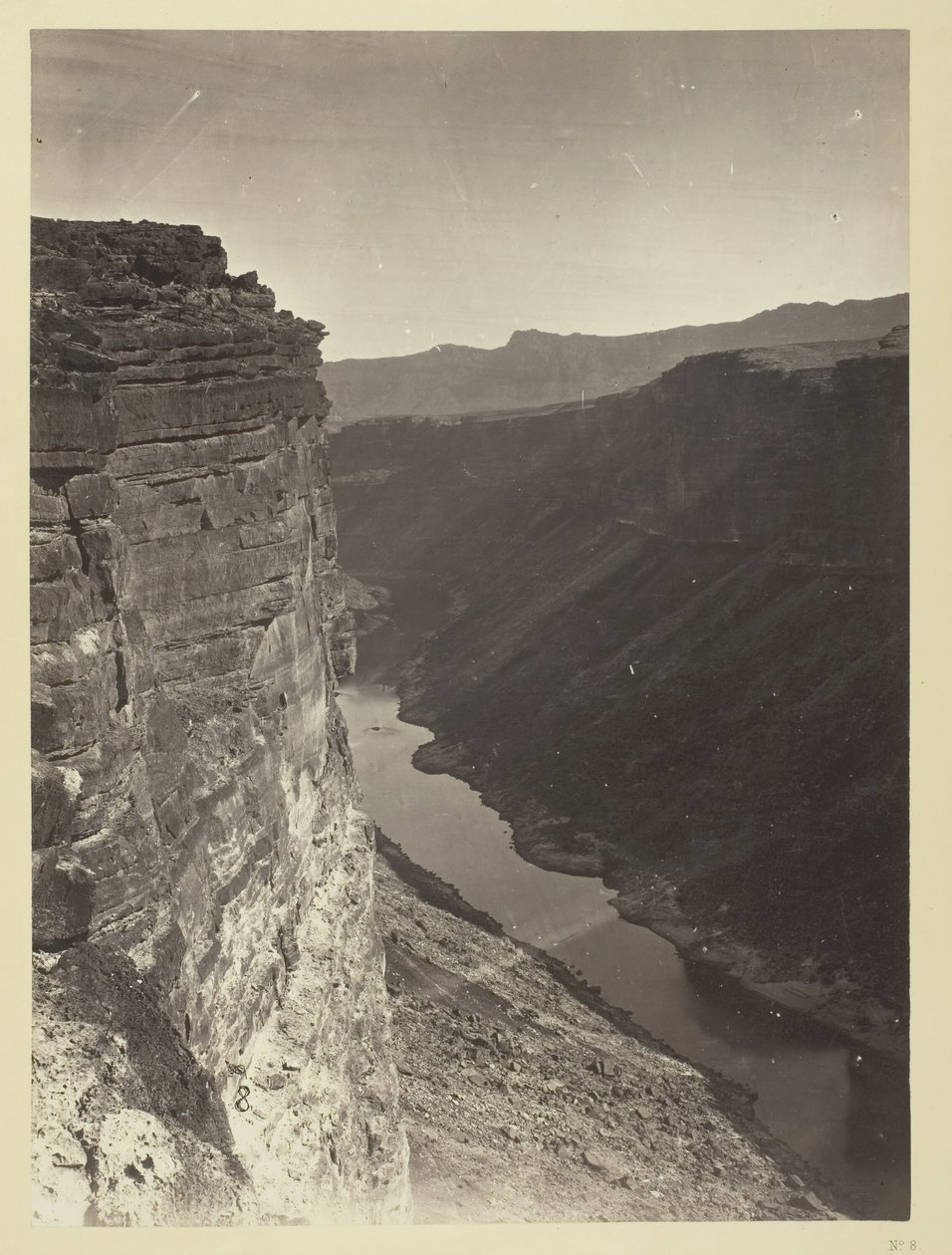Grand Cañon, Colorado River, Paria Creek közelében, Keletre nézve, 1872. alkotó: William H. Bell
