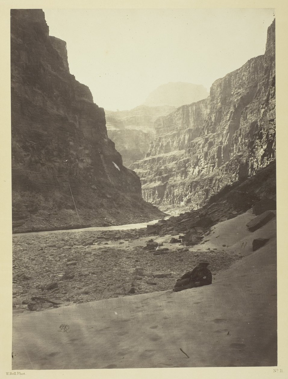 A Colorado folyó Grand Cañonja, a Kanab Wash torkolata, nyugatról nézve alkotó: William H. Bell