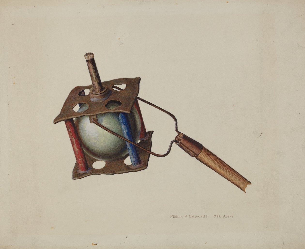 Felvonulási fáklya, c. 1939. alkotó: William H Edwards