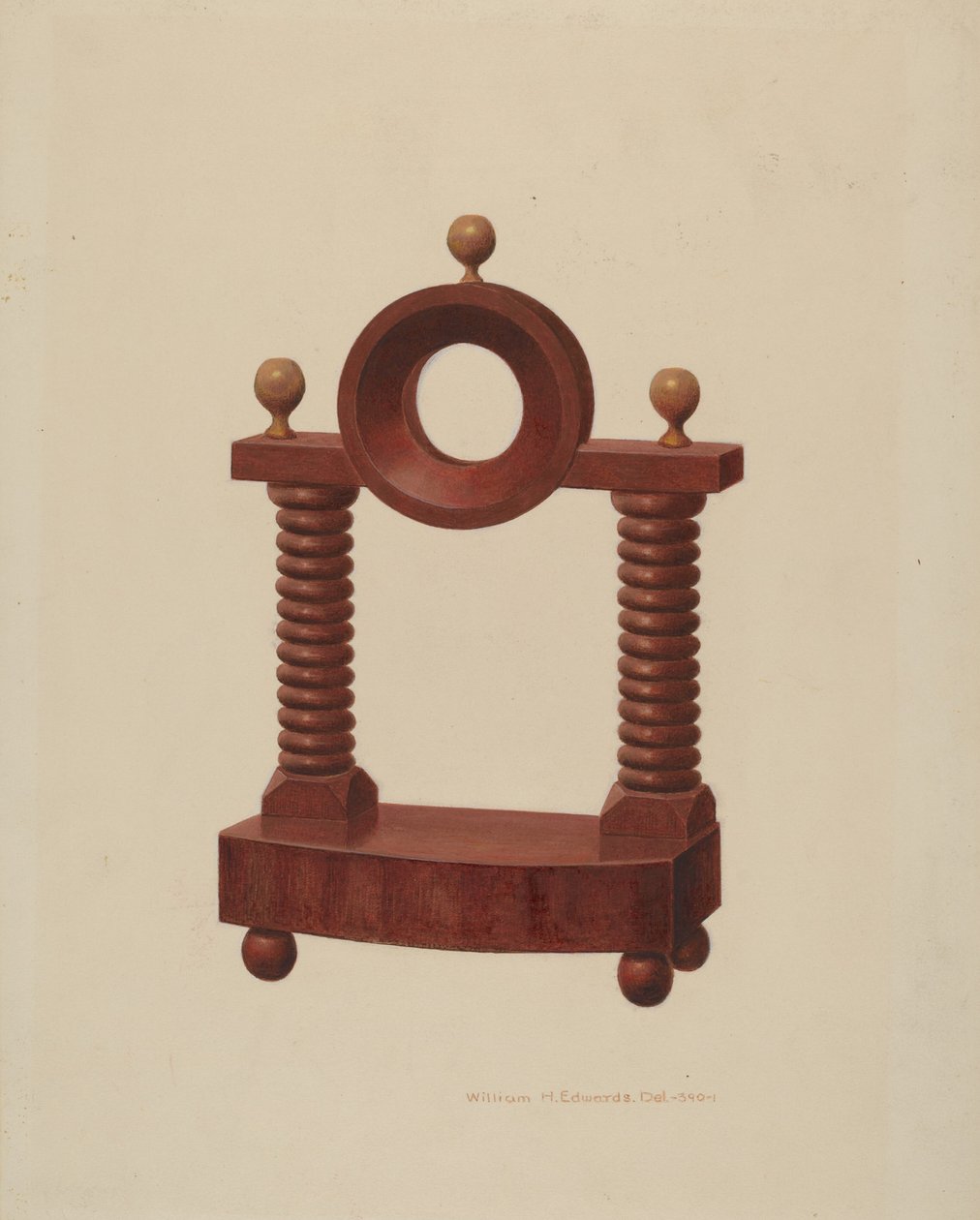 Óratartó, c. 1939. alkotó: William H Edwards