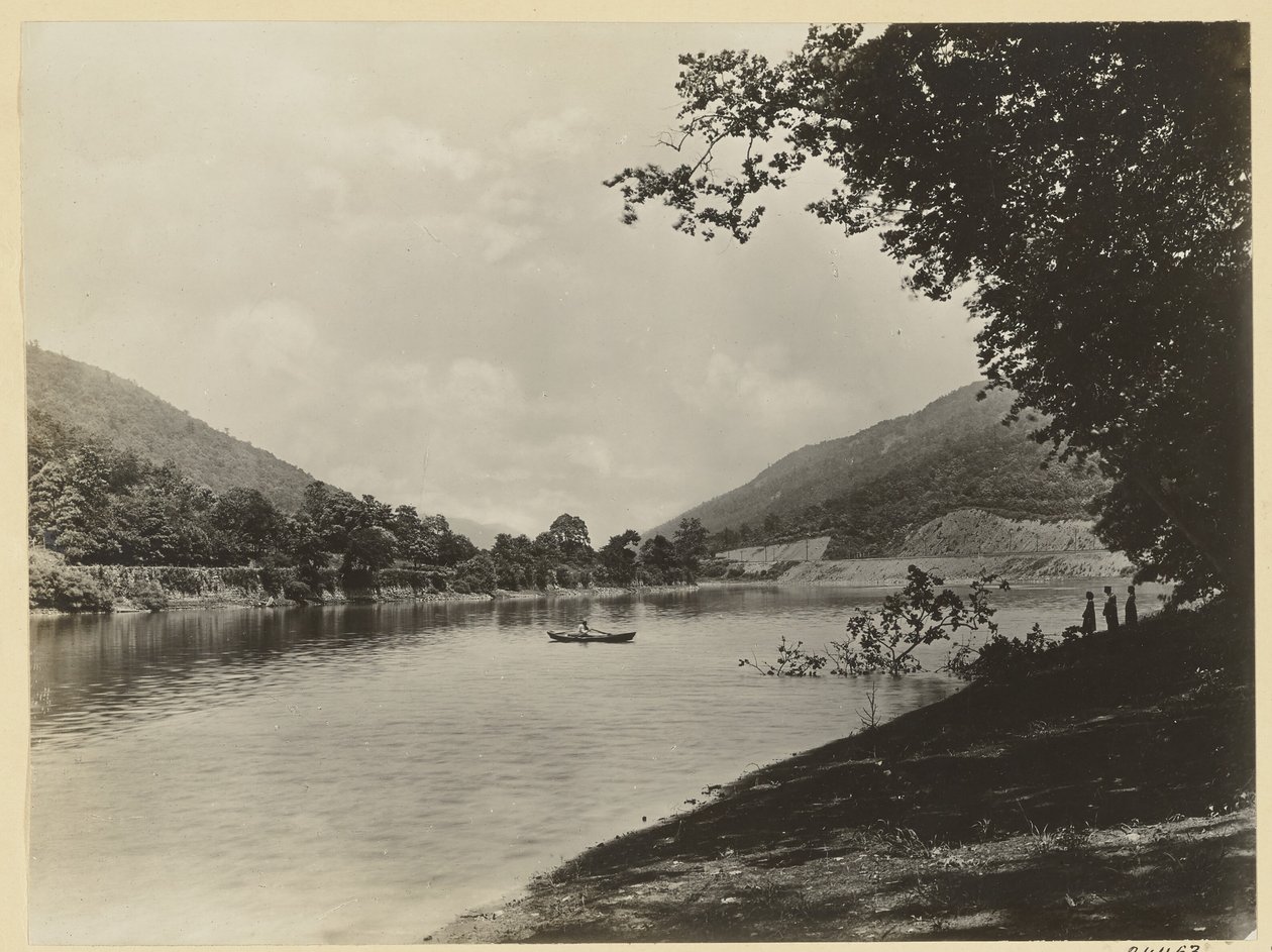 A Juniata folyó, Lewistown Narrows alkotó: William H. Rau