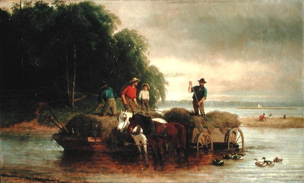 Gathering Sedge, Shrewsbury River, New Jersey alkotó: William Hahn