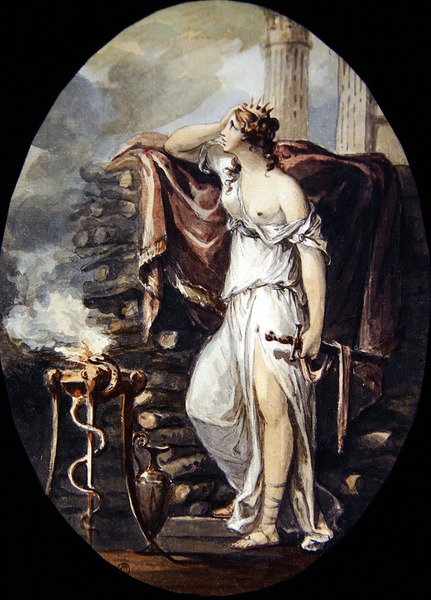 Dido (akvarell papíron) alkotó: William Hamilton
