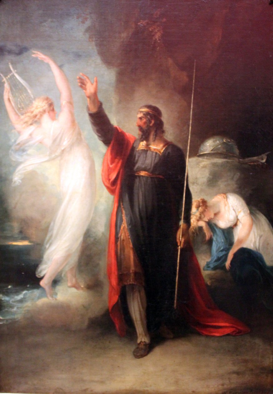 Német: Prospero und Ariel Prospero és Ariel (Shakespeare "A vihar" című művéből) alkotó: William Hamilton