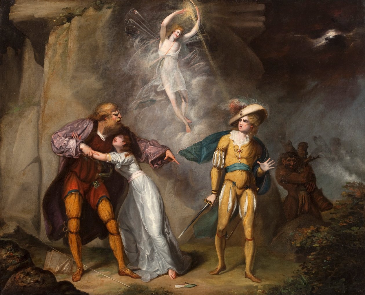 Jelenet a "Vihar"-ból, 1790 körül (olaj, vászon) alkotó: William Hamilton
