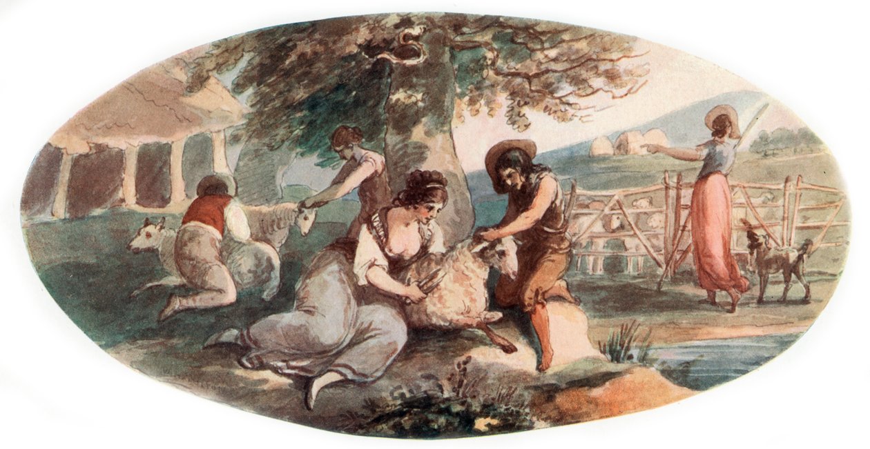 Birkanyírás, 1912. alkotó: William Hamilton