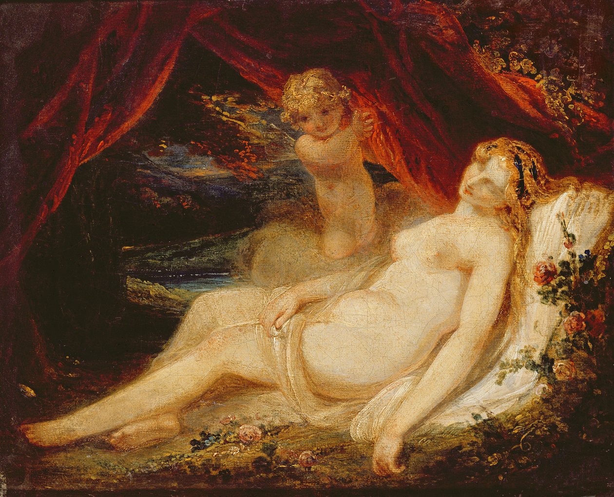Vénusz és Putto alkotó: William Hamilton
