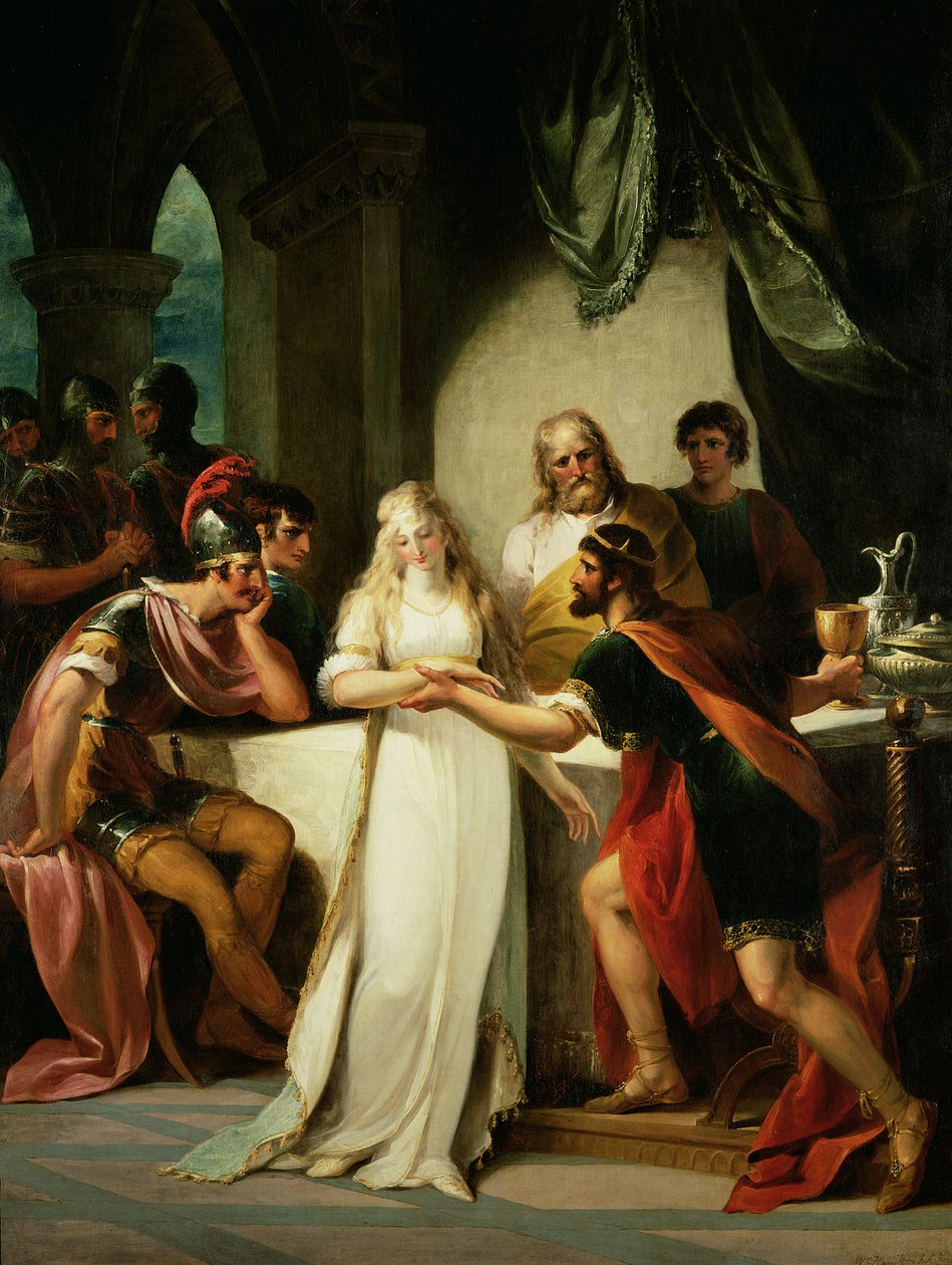 Vortigern és Rowena, 1793 alkotó: William Hamilton