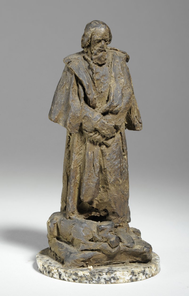 Maquette Alfrednek, Lord Tennyson a Trinity College-ban, Cambridge-ben, 1909 körül (gipsz) alkotó: William Hamo Thornycroft