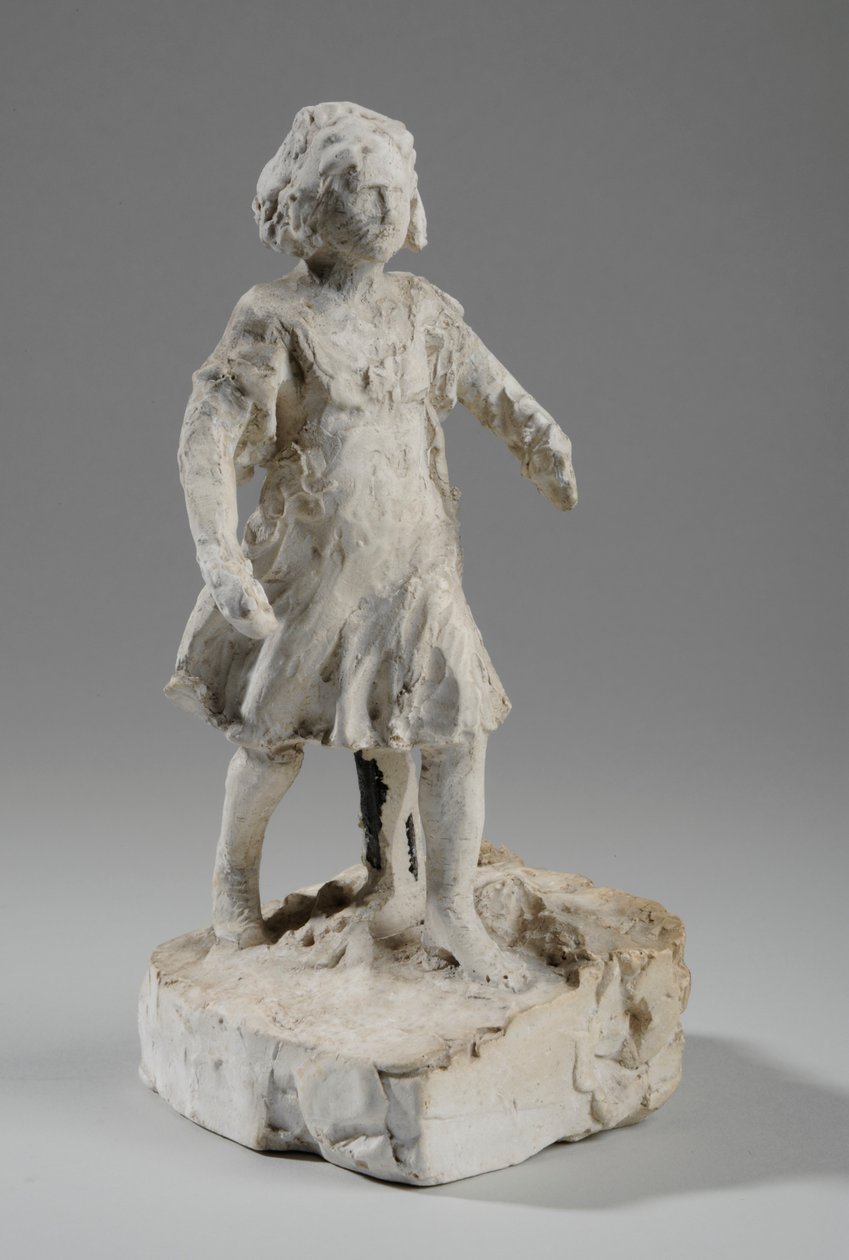Makett futó lányfigurához (gipsz) (lásd még: 440337) alkotó: William Hamo Thornycroft