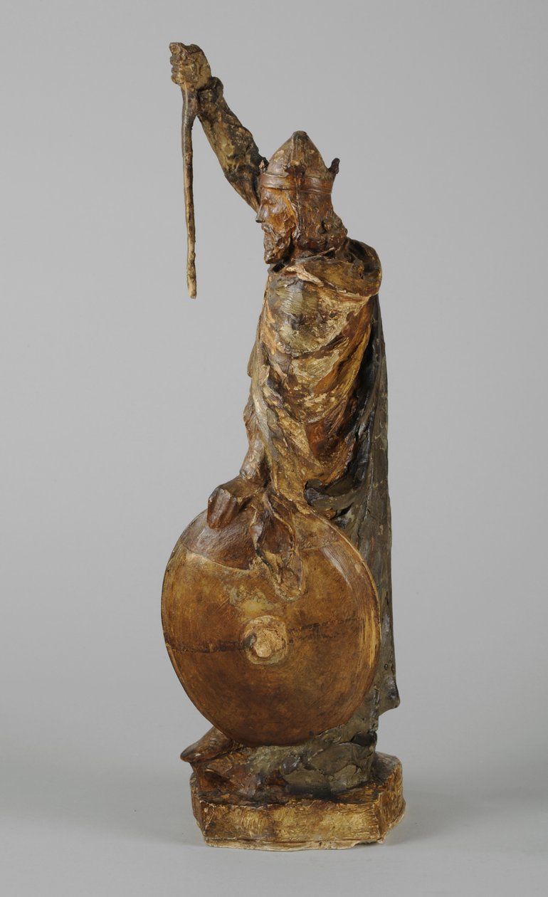 Makett Nagy Alfréd szobrához, 1901 körül (festett vakolat) (lásd még: 876154-5) alkotó: William Hamo Thornycroft