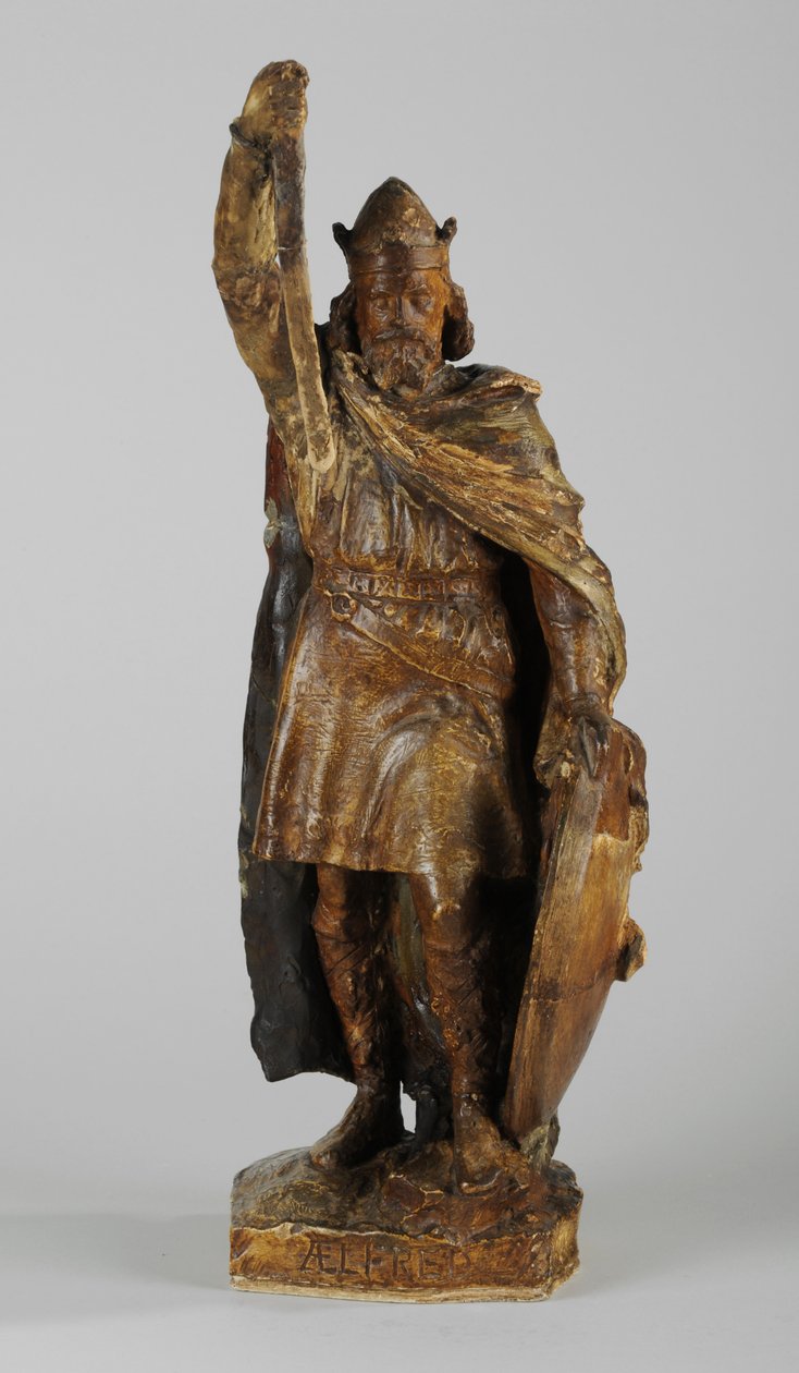 Makett Nagy Alfréd szobrához, 1901 körül (festett vakolat) (lásd még: 876154-6) alkotó: William Hamo Thornycroft