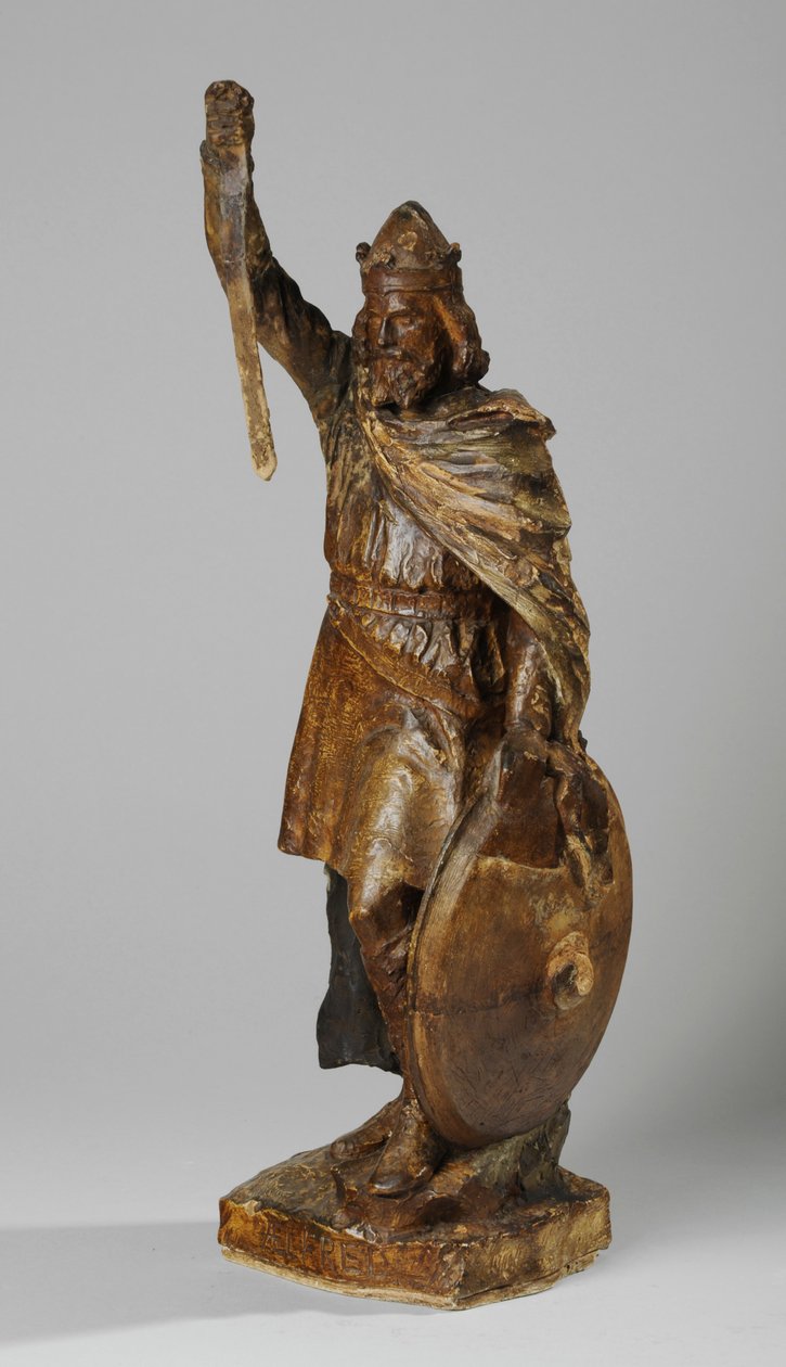 Makett Nagy Alfréd szobrához, 1901 körül (festett vakolat) (lásd még: 876155-6) alkotó: William Hamo Thornycroft