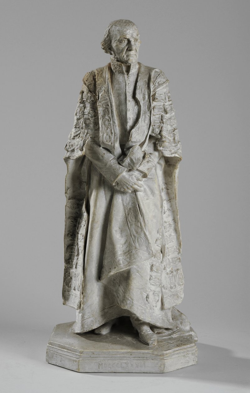 Maquette William Ewart Gladstone szobrához a The Stranden, Londonban, 1905 körül alkotó: William Hamo Thornycroft