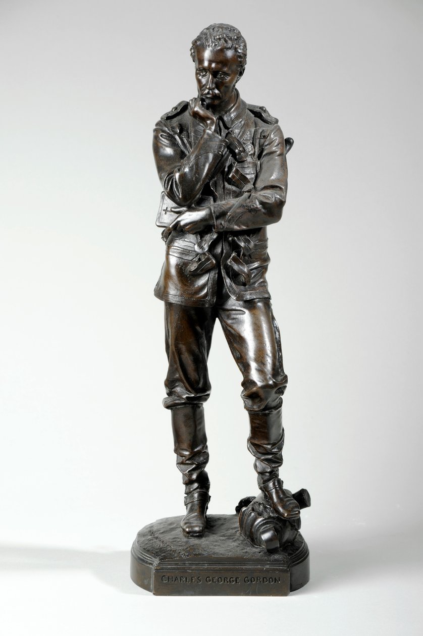 Charles Gordon tábornok szobra alkotó: William Hamo Thornycroft
