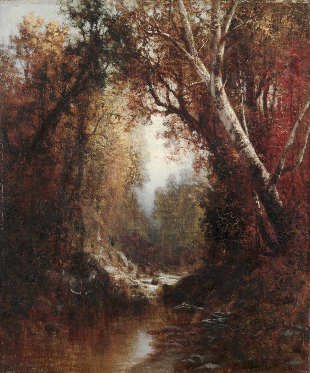 Őszi jelenet az Adirondacks-ben, 1877. alkotó: William Hart