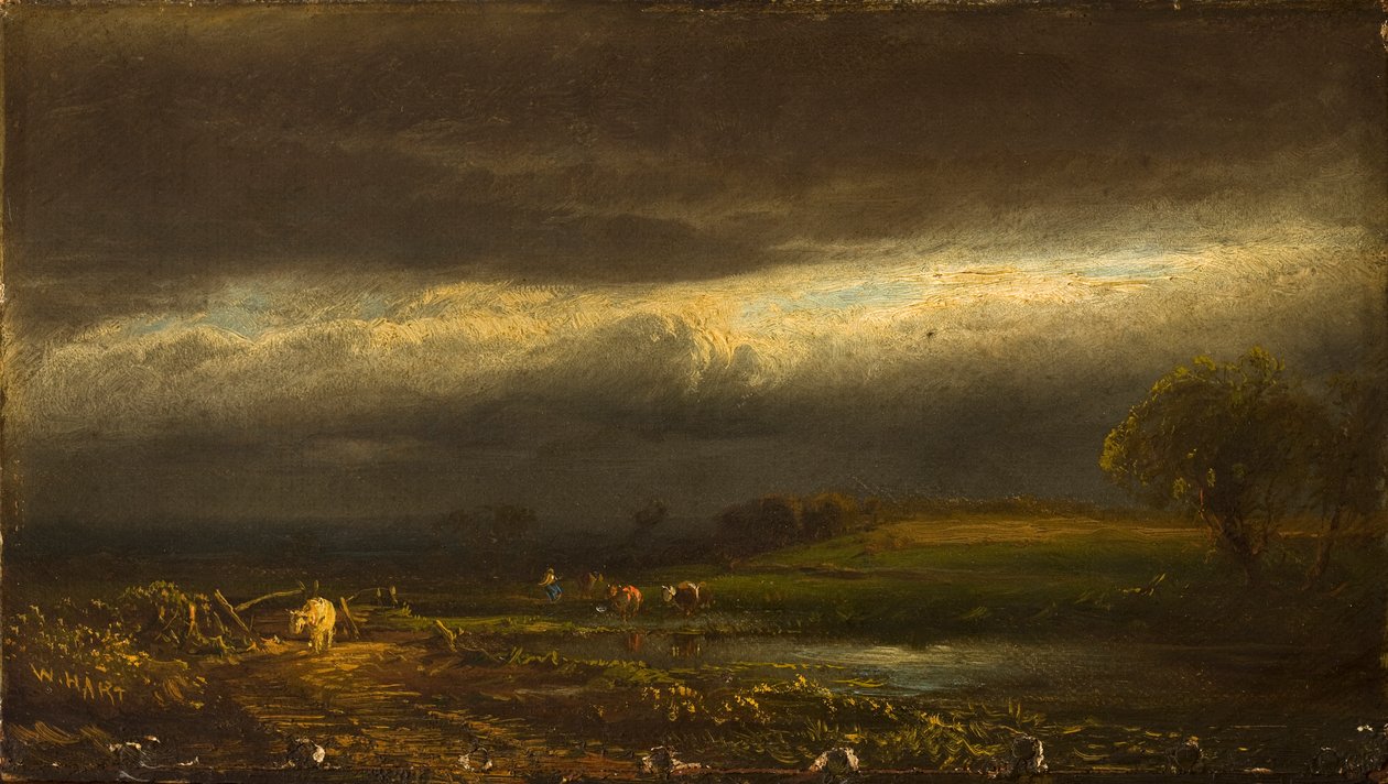 Coming Storm, Cayuga-tó (N.Y.) alkotó: William Hart