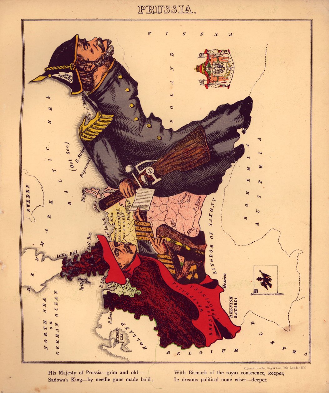 Földrajzi móka - különböző országok humoros vázlatai, bevezetéssel és leíró sorokkal LOC 84675540-13 alkotó: William Harvey