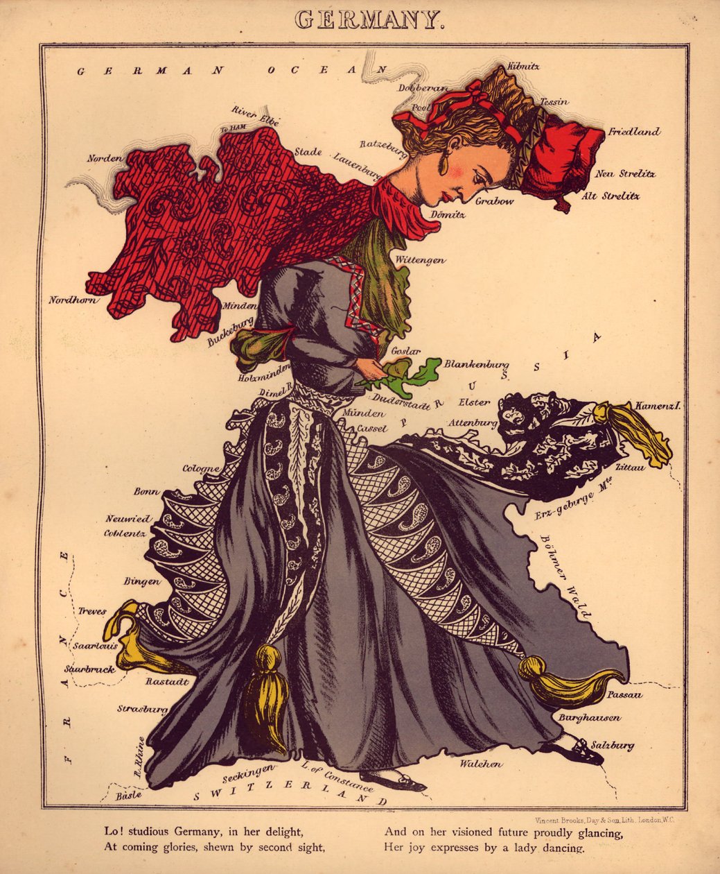 Földrajzi móka - különböző országok humoros vázlatai, bevezetéssel és leíró sorokkal LOC 84675540-14 alkotó: William Harvey