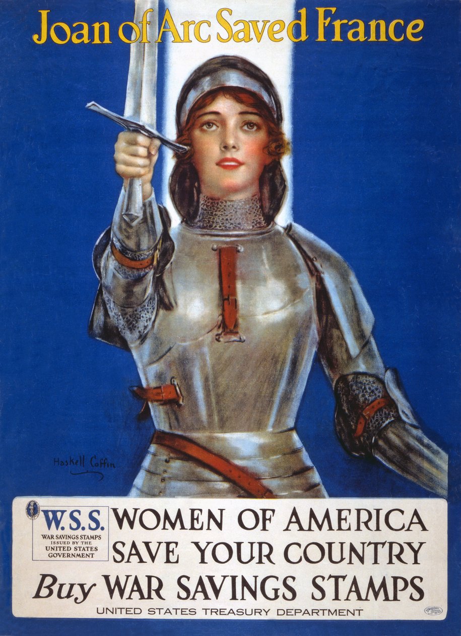 Jeanne of Arc megmentette Franciaországot, 1918 alkotó: William Haskell Coffin