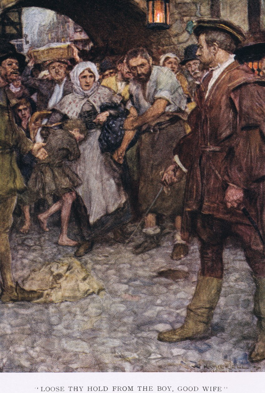– Oldd el a fogást a fiútól, jó feleség! alkotó: William Hatherell