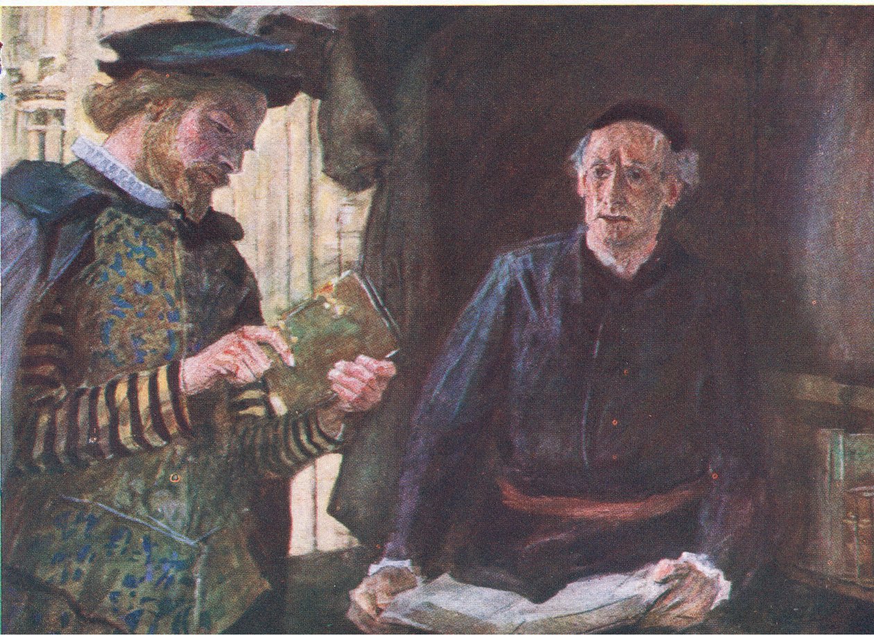Shakespeare vásárol egy kötetet egy könyves standon a My Magazine-tól, 1922 alkotó: William Hatherell