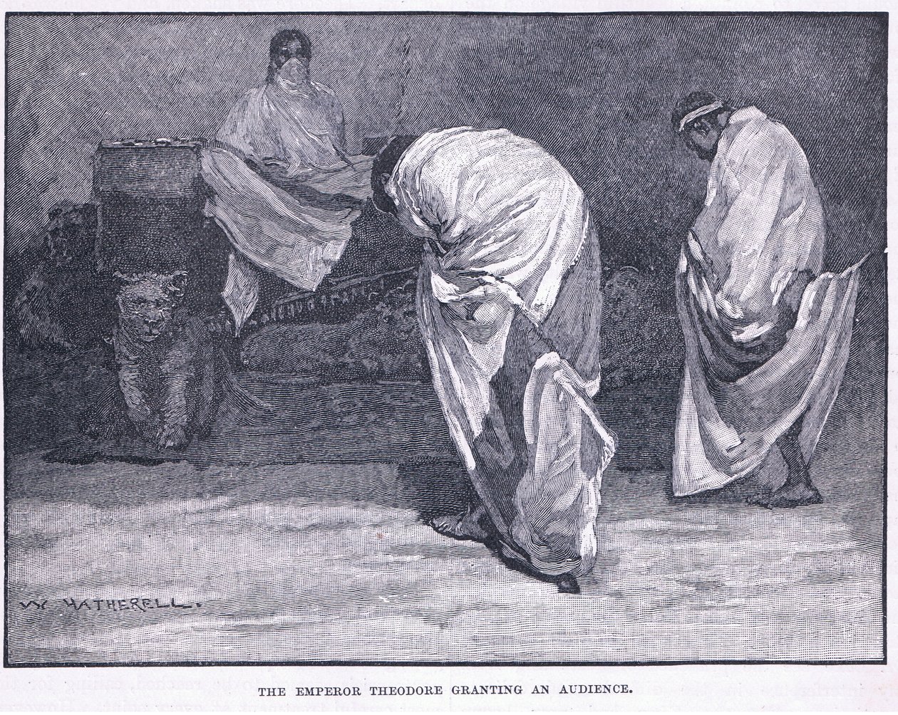 Theodore császár audienciát ad alkotó: William Hatherell