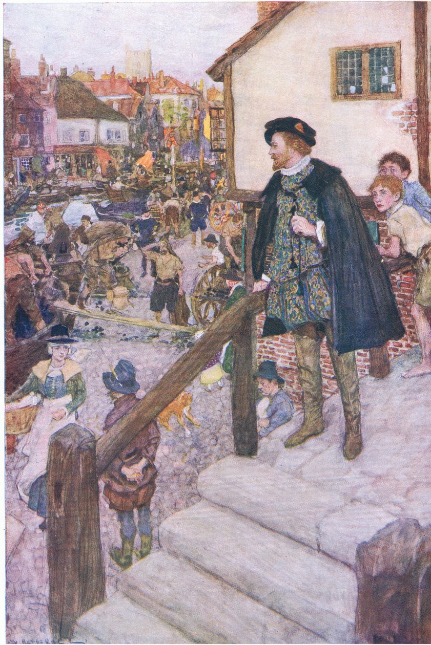 A legnagyobb angol (William Shakespeare), a My Magazine-ból, pub.1922 alkotó: William Hatherell