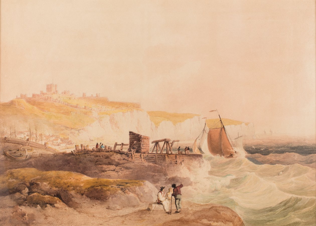 Dover, dátum ismeretlen (akvarell és ceruza, papír) alkotó: William Havell