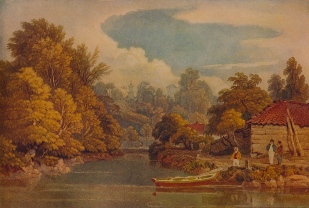 Folyópart, 19. század, 1935 alkotó: William Havell