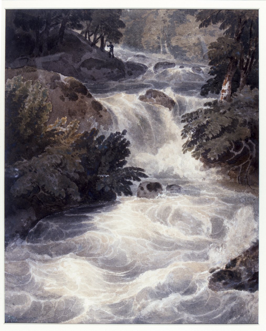 Az Ambleside-i vízesés ablakon keresztül, 1807 alkotó: William Havell