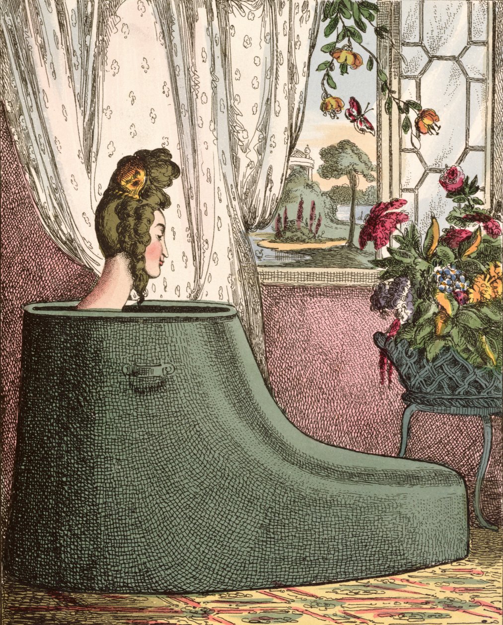 Szép hely meleg időben, 1800 körül alkotó: William Heath