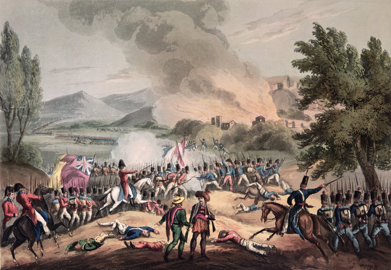 Pombali csata, 1811. március 12., vésette Thomas Sutherland (sz. 1785) alkotó: William Heath