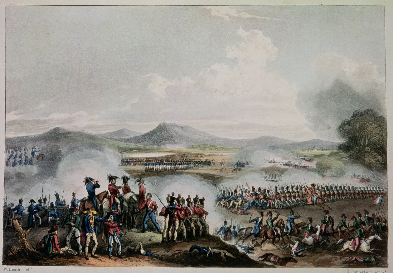 Talaverai csata, 1809. július 28., vésette Thomas Sutherland (sz. 1785) alkotó: William Heath