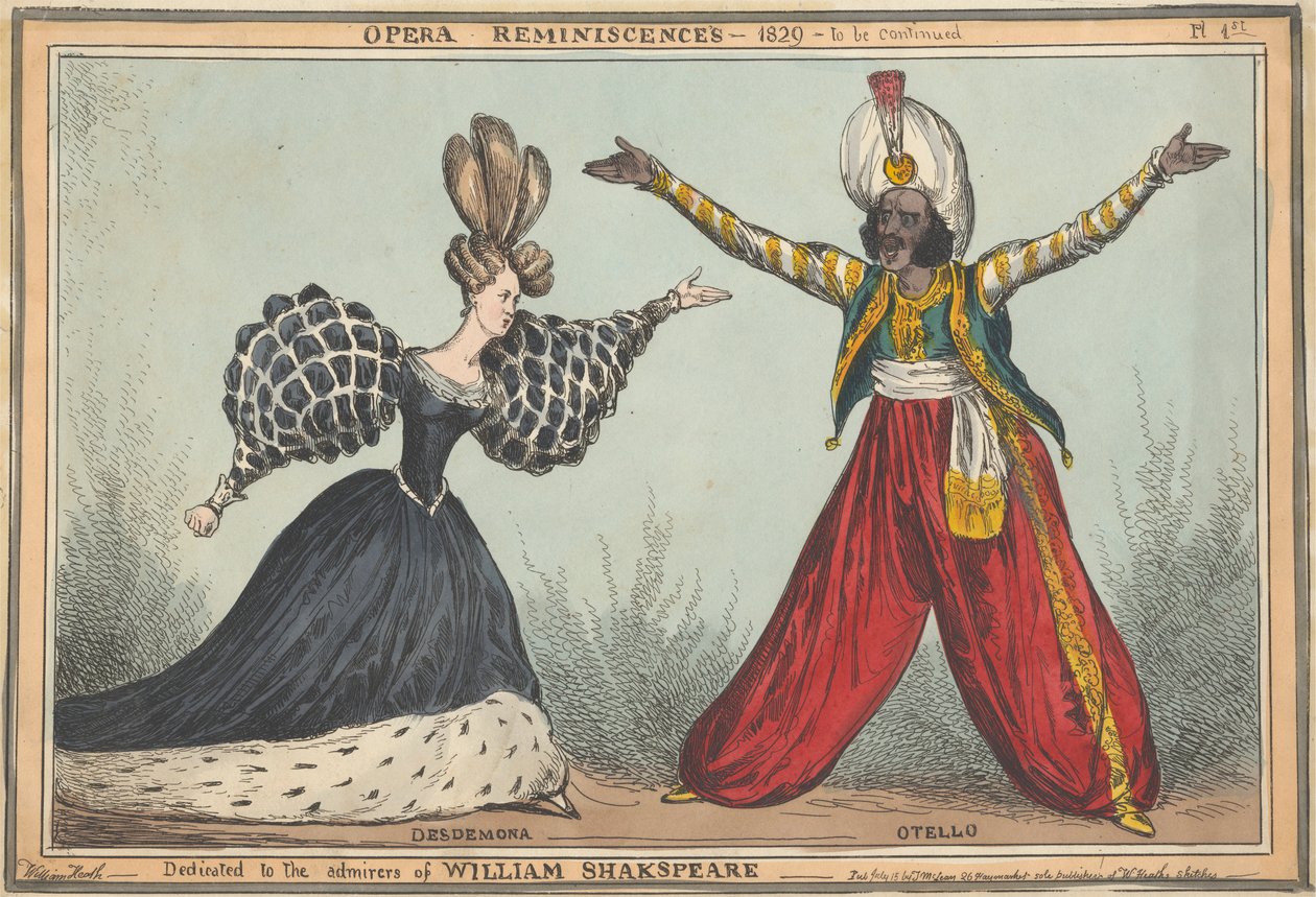 Operareminiszcenciák: Desdemona és Otello alkotó: William Heath