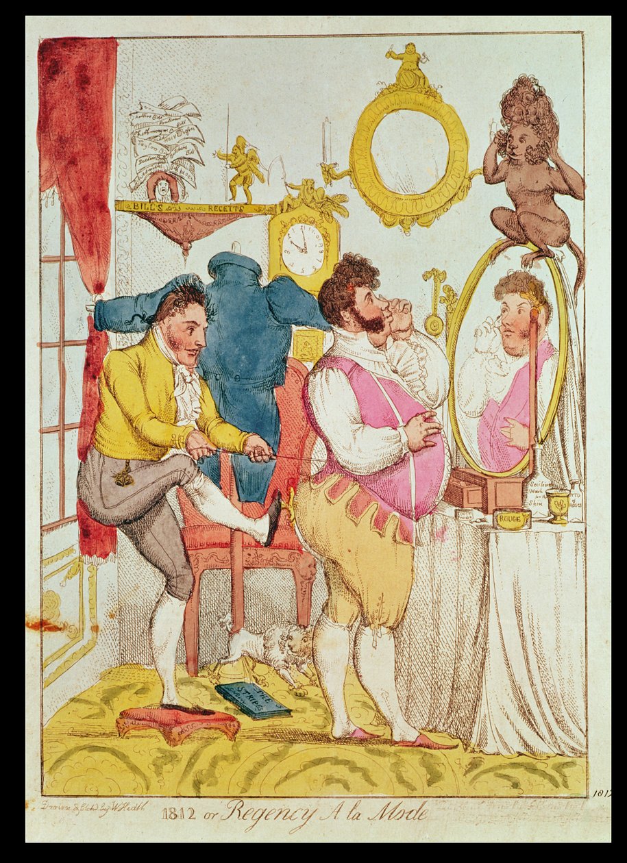 Regency a la Mode, rajzfilm alkotó: William Heath