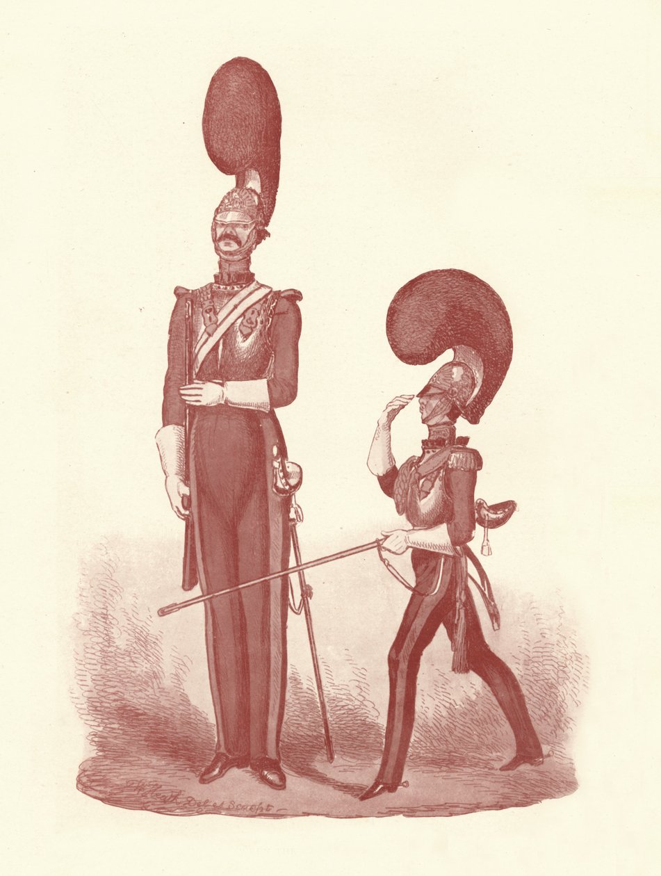 A különbség bemutatása az ember és a tiszt között, 1830-1840, 1909 alkotó: William Heath