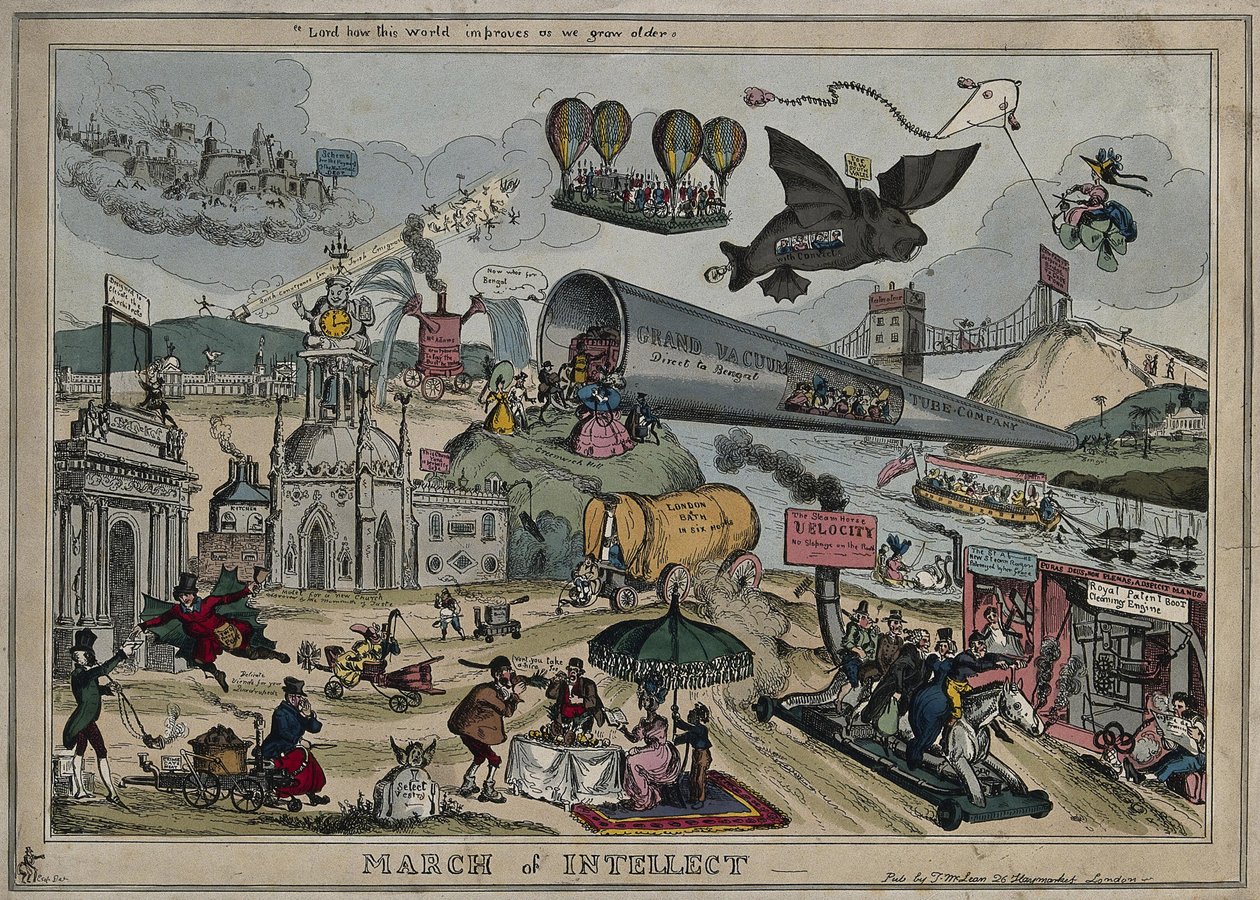 Az értelem márciusa, 1829 alkotó: William Heath