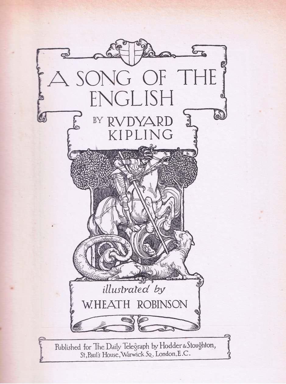 Egy dal az angol címlapról (St George and the Dragon) alkotó: William Heath Robinson