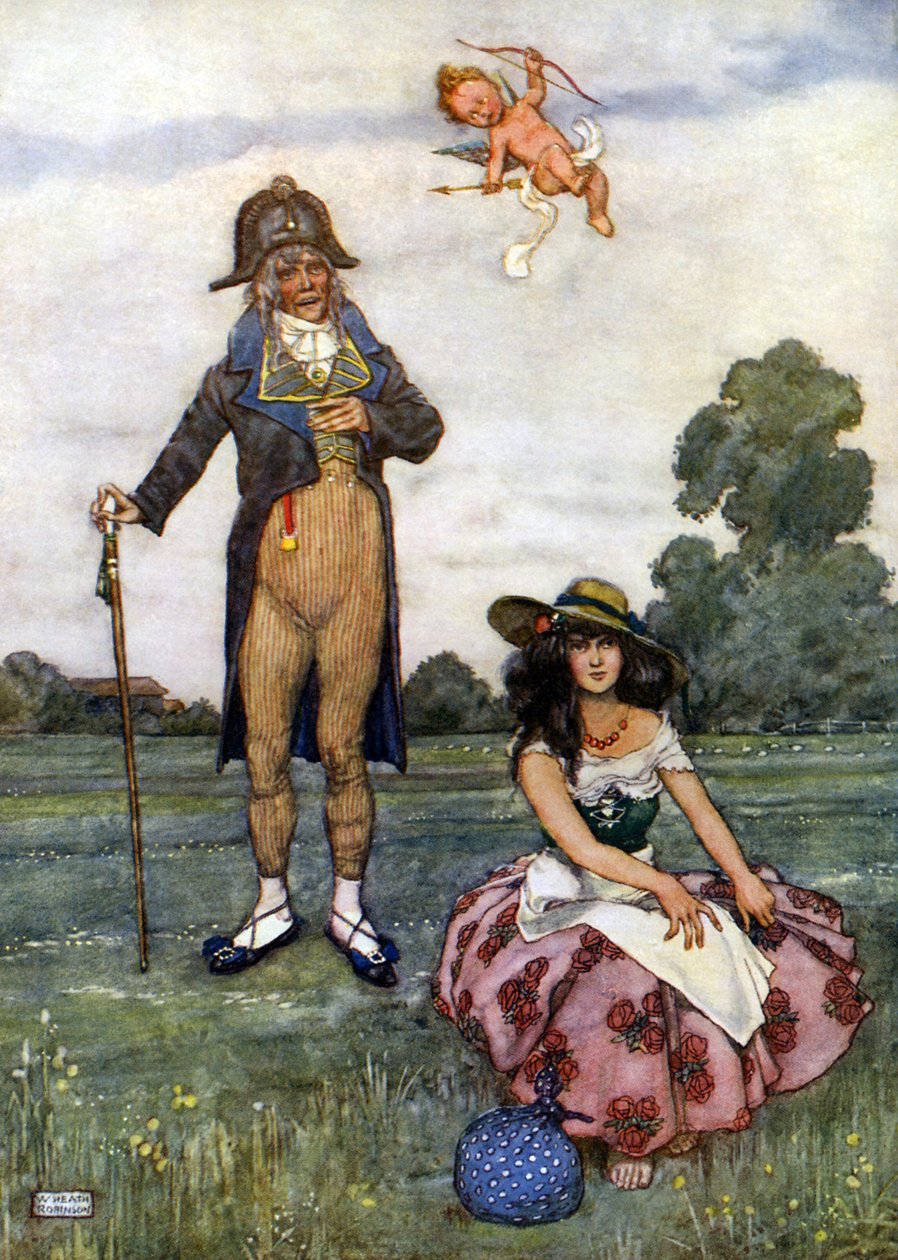 "De én túl öreg vagyok, te pedig túl fiatal" alkotó: William Heath Robinson