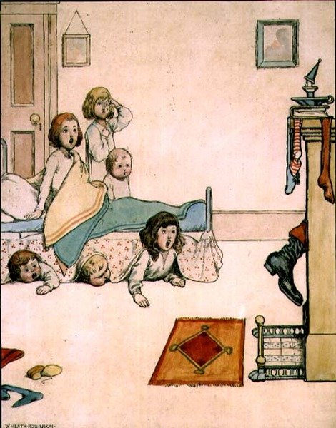 Csalódás avagy miért gondolta meg magát a Mikulás II, „A gyermekek karácsonyi új és régi dolgok kincstárából” alkotó: William Heath Robinson