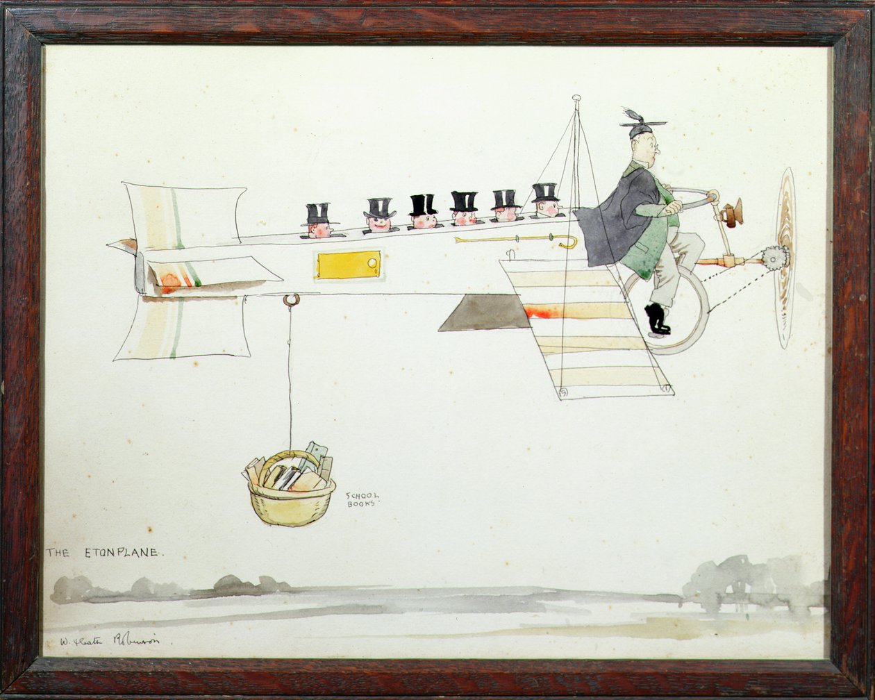 Az Eton repülőgép alkotó: William Heath Robinson