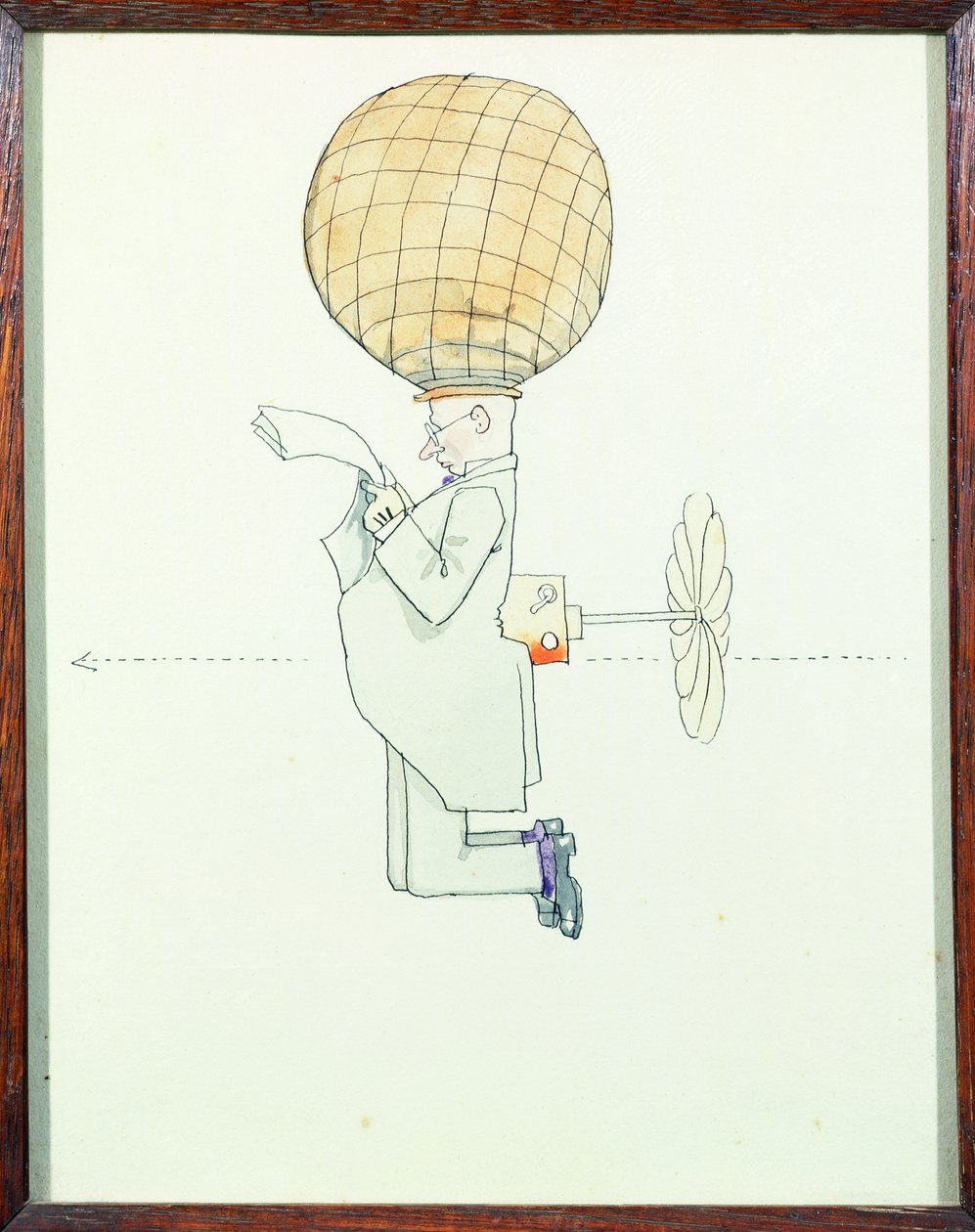 Személyes légi utazási rendszer uraknak alkotó: William Heath Robinson