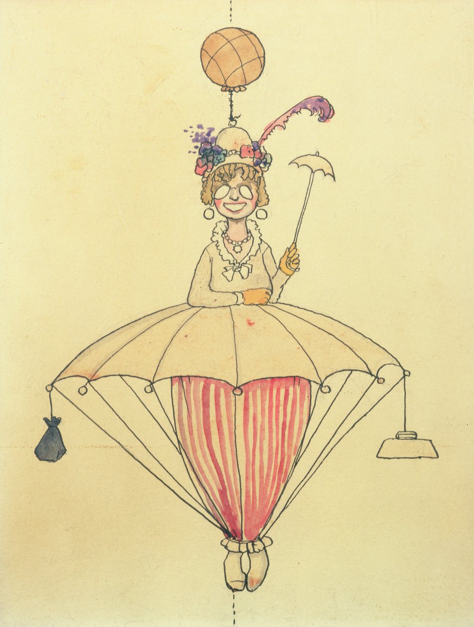 Személyes légi utazási rendszer hölgyeknek alkotó: William Heath Robinson
