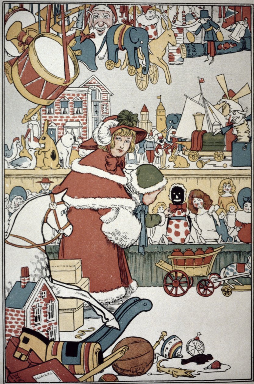 Játékok karácsonyra, 1900 körül alkotó: William Heath Robinson