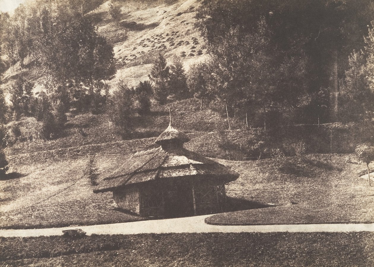 Rusztikus pavilon Eaux-Bonnes-ban, 1854. alkotó: William Henri Gebhard.