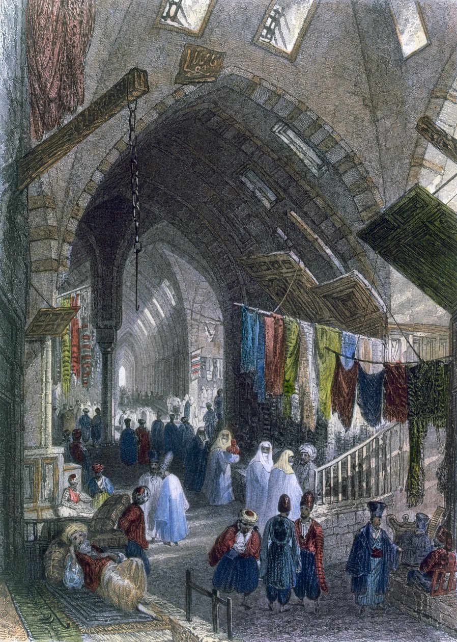 Jelenet a Tchartchiban, 1850 körül alkotó: William Henry Bartlett
