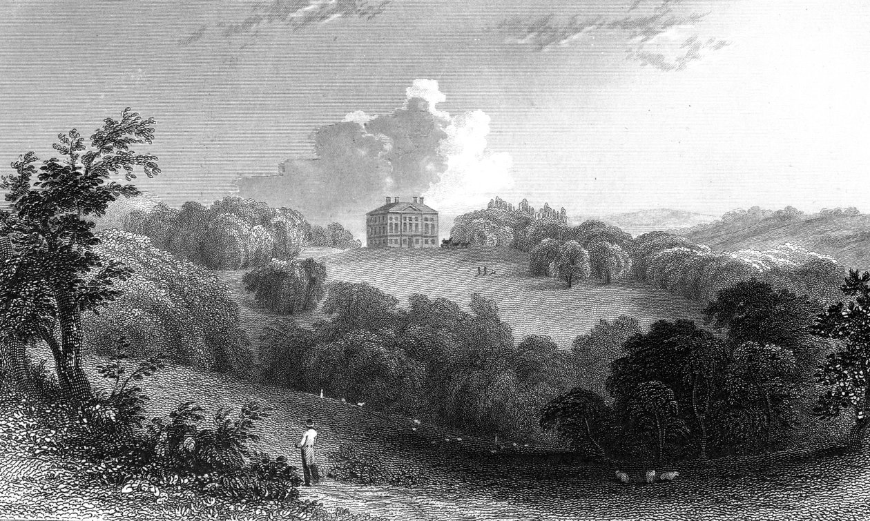 Copped Hall, Essex, vésette Thomas Garner, 1832 alkotó: William Henry Bartlett