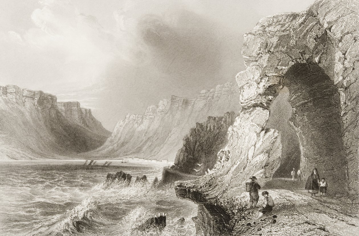 Glengarriff, Cork megye, George Virtue „Scenery and Antiquities of Ireland” című művéből, 1860-as évek alkotó: William Henry Bartlett